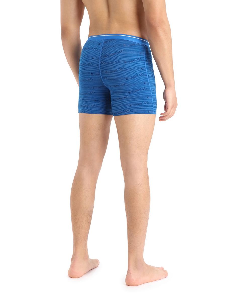 Sous Vêtement Icebreaker Merino Anatomica Boxers With Fly Homme Bleu Marine | FR 1304SGLO